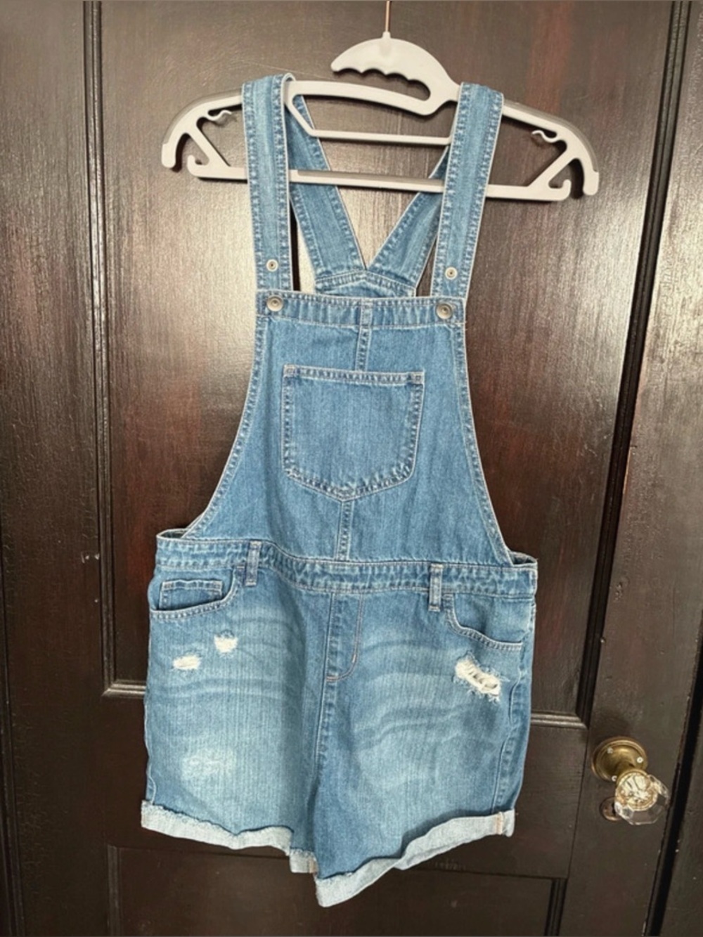 ‼️NWOT: Children’s Place Denim Short Overalls - Size 16